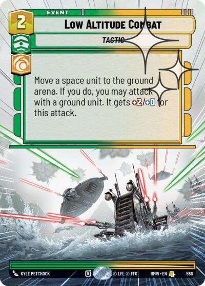 Low Altitude Combat - 560 - Rare (Hyperspace Foil) - Homeworlds