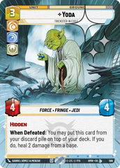 Yoda - Trickster in Exile - 566 - Legendary (Hyperspace Foil) - Homeworlds