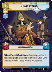 Boss Lyonie - Hypnotized - 567 - Uncommon (Hyperspace Foil) - Homeworlds