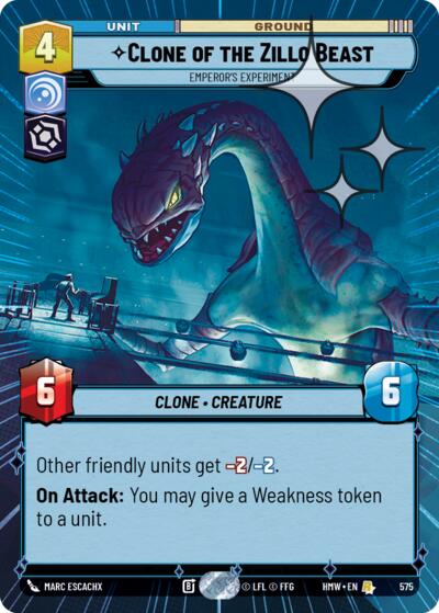 Clone of the Zillo Beast - Emperor's Experiment - 575 - Rare (Hyperspace Foil) - Homeworlds