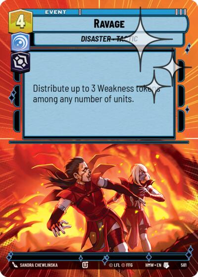Ravage - 581 - Uncommon (Hyperspace Foil) - Homeworlds