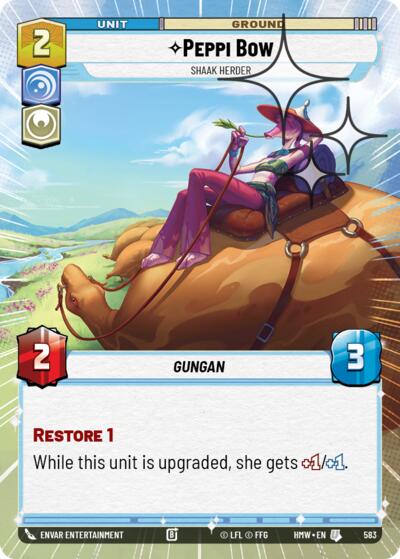 Peppi Bow - Shaak Herder - 583 - Uncommon (Hyperspace Foil) - Homeworlds