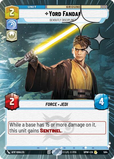 Yord Fandar - Devoutly Disciplined - 584 - Rare (Hyperspace Foil) - Homeworlds