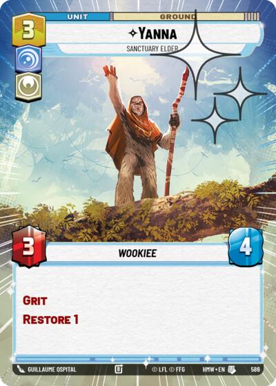 Yanna - Sanctuary Elder - 586 - Uncommon (Hyperspace Foil) - Homeworlds