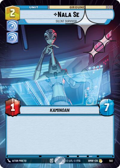 Nala Se - Silent Survivor - 592 - Rare (Hyperspace Foil) - Homeworlds