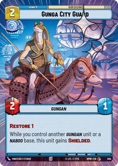 Gunga City Guard - 594 - Common (Hyperspace Foil) - Homeworlds