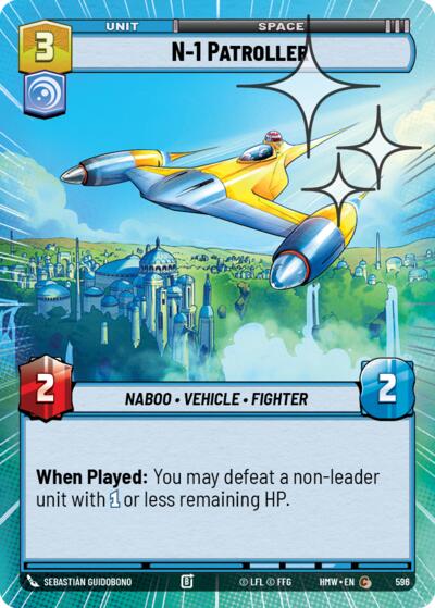 N-1 Patroller - 596 - Common (Hyperspace Foil) - Homeworlds