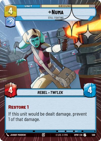 Numa - Still Fighting - 598 - Uncommon (Hyperspace Foil) - Homeworlds