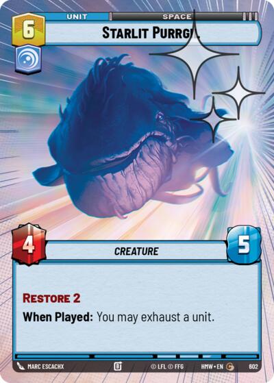 Starlit Purrgil - 602 - Common (Hyperspace Foil) - Homeworlds