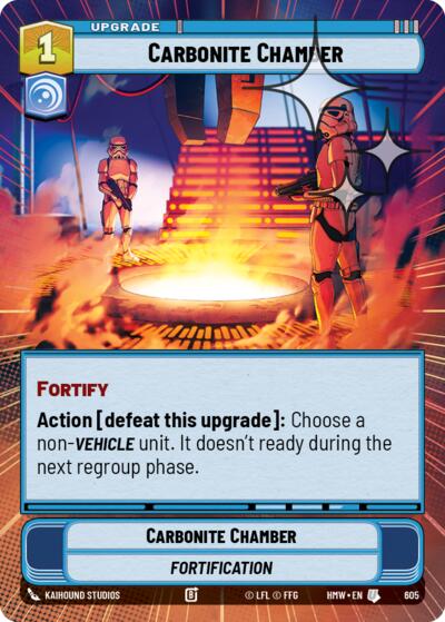 Carbonite Chamber - 605 - Uncommon (Hyperspace Foil) - Homeworlds