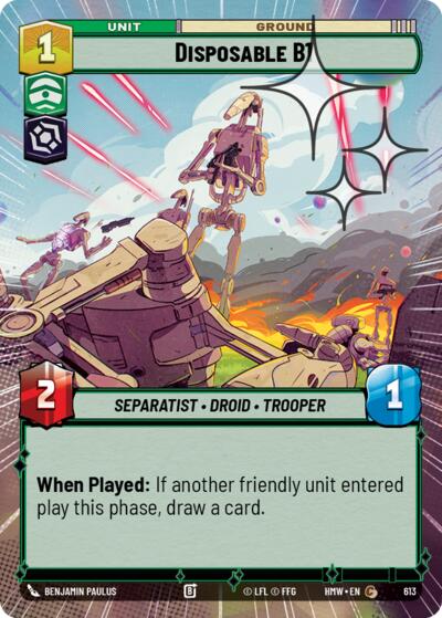 Disposable B1 - 613 - Common (Hyperspace Foil) - Homeworlds