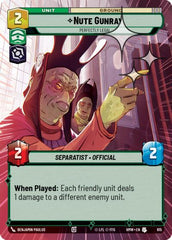 Nute Gunray - Perfectly Legal - 615 - Uncommon (Hyperspace Foil) - Homeworlds