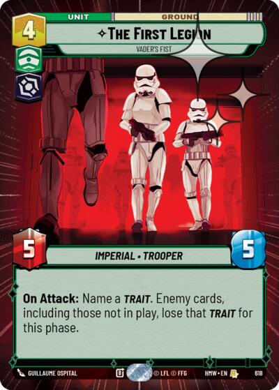 The First Legion - Vader's Fist - 618 - Rare (Hyperspace Foil) - Homeworlds