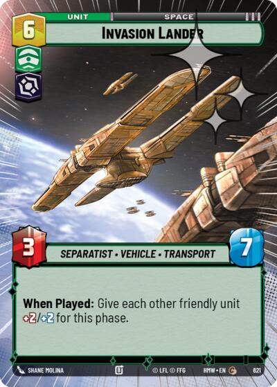 Invasion Lander - 621 - Common (Hyperspace Foil) - Homeworlds