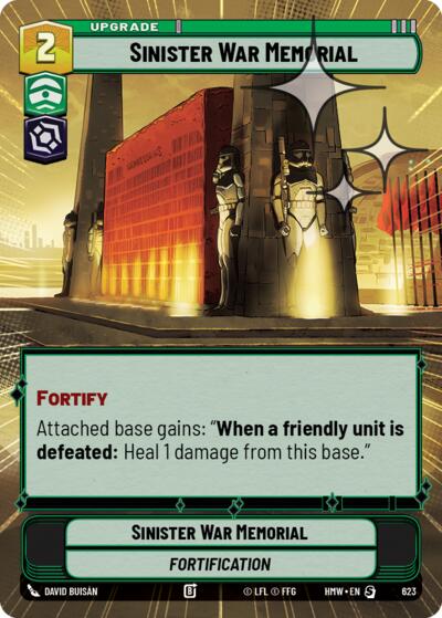 Sinister War Memorial - 623 - Special (Hyperspace Foil) - Homeworlds
