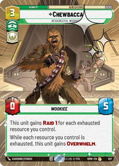 Chewbacca - Resourceful Wookiee - 627 - Rare (Hyperspace Foil) - Homeworlds