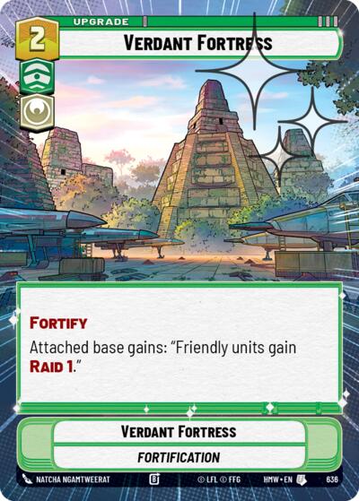 Verdant Fortress - 636 - Uncommon (Hyperspace Foil) - Homeworlds