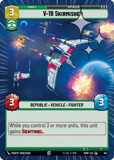 V-19 Skirmisher - 647 - Common (Hyperspace Foil) - Homeworlds