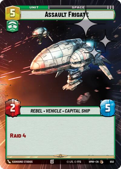 Assault Frigate - 650 - Common (Hyperspace Foil) - Homeworlds