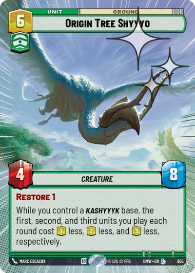 Origin Tree Shyyyo - 655 - Legendary (Hyperspace Foil) - Homeworlds