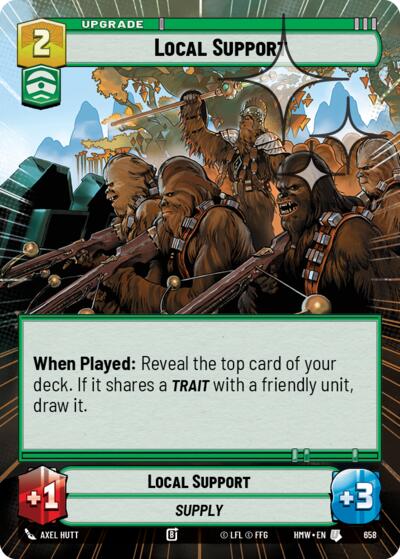 Local Support - 658 - Uncommon (Hyperspace Foil) - Homeworlds