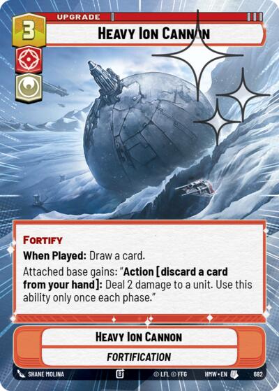 Heavy Ion Cannon - 682 - Uncommon (Hyperspace Foil) - Homeworlds