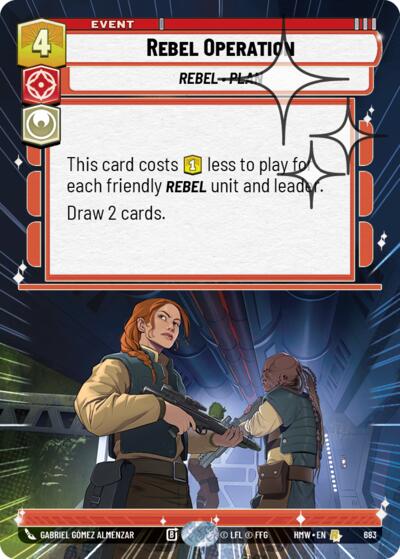 Rebel Operation - 683 - Rare (Hyperspace Foil) - Homeworlds