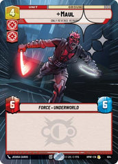 Maul - Only Revenge Remains - 684 - Rare (Hyperspace Foil) - Homeworlds