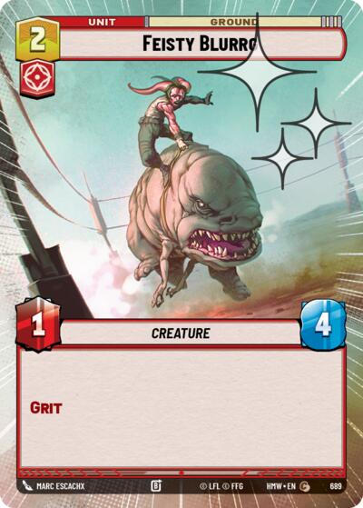 Feisty Blurrg - 689 - Common (Hyperspace Foil) - Homeworlds
