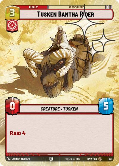 Tusken Bantha Rider - 691 - Common (Hyperspace Foil) - Homeworlds