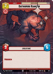 Dathomiri Rancor - 697 - Common (Hyperspace Foil) - Homeworlds