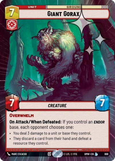Giant Gorax - 698 - Legendary (Hyperspace Foil) - Homeworlds