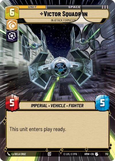 Victor Squadron - In Attack Formation - 713 - Uncommon (Hyperspace Foil) - Homeworlds