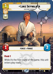 Luke Skywalker - Dreaming Farmboy - 718 - Rare (Hyperspace Foil) - Homeworlds