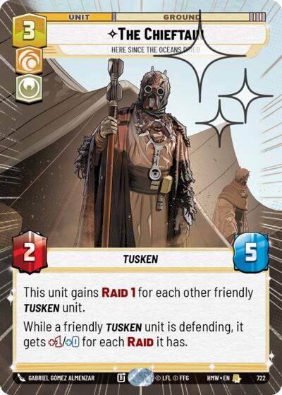 The Chieftain - Here Since the Oceans Dried - 722 - Rare (Hyperspace Foil) - Homeworlds