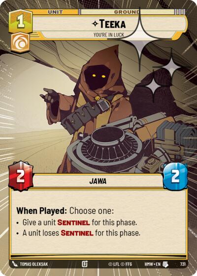 Teeka - You're in Luck - 731 - Uncommon (Hyperspace Foil) - Homeworlds