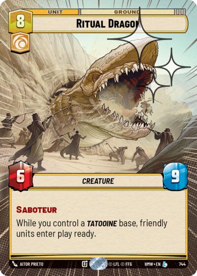 Ritual Dragon - 744 - Legendary (Hyperspace Foil) - Homeworlds