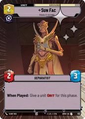Sun Fac - Poggle's Second - 753 - Uncommon (Hyperspace Foil) - Homeworlds