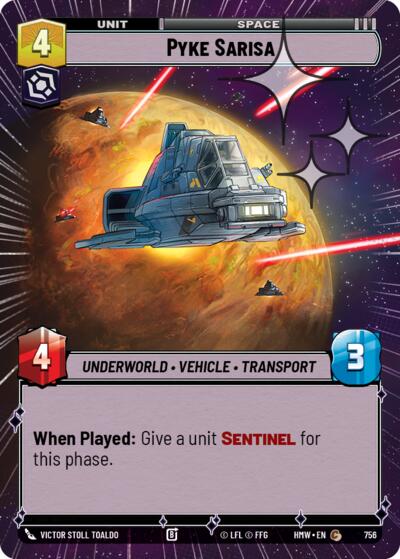 Pyke Sarisa - 756 - Common (Hyperspace Foil) - Homeworlds