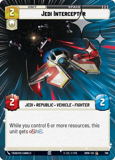 Jedi Interceptor - 766 - Common (Hyperspace Foil) - Homeworlds