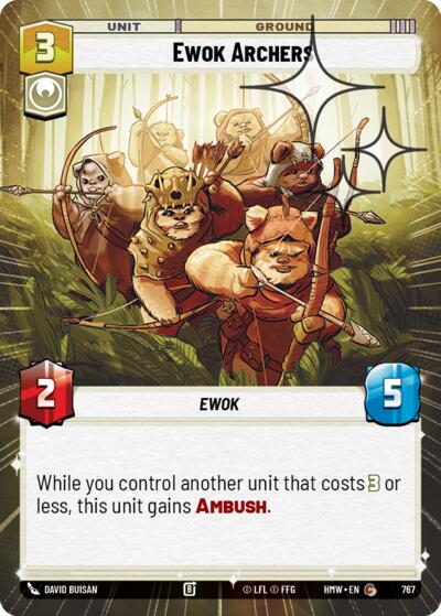 Ewok Archers - 767 - Common (Hyperspace Foil) - Homeworlds