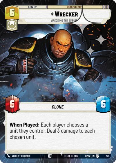 Wrecker - Wrecking the Empire - 773 - Uncommon (Hyperspace Foil) - Homeworlds