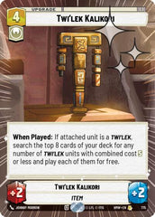Twi'lek Kalikori - 775 - Rare (Hyperspace Foil) - Homeworlds