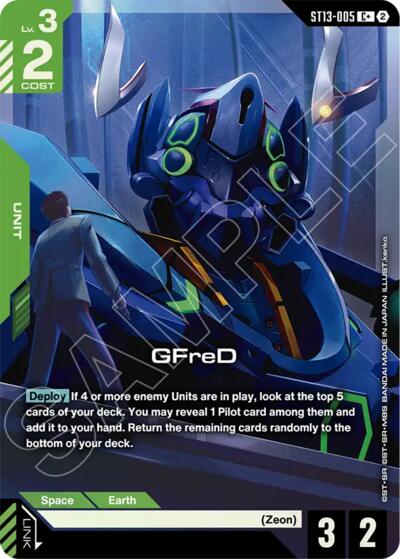 GFreD (C+) - ST13-005 - Full Art Common - Starter Deck 13: Silent Barrage