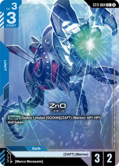 ZnO (C+) - ST11-004 - Full Art Common - Starter Deck 11: Aquatic Assault
