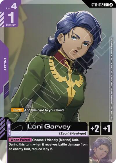 Loni Garvey (C+) - ST11-012 - Full Art Common - Starter Deck 11: Aquatic Assault