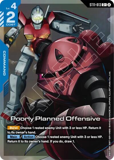 Poorly Planned Offensive (C+) - ST11-013 - Full Art Common - Starter Deck 11: Aquatic Assault