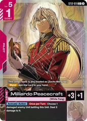 Milliardo Peacecraft (C+) - ST12-011 - Full Art Common - Starter Deck 12: Raging Onslaught