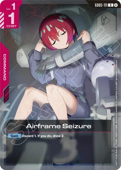 Airframe Seizure (Store Tournament Participation Pack 06) - GD05-111 - UNCOMMON - Gundam Promotional Cards