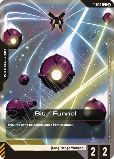 Bit / Funnel Token (Store Tournament Participation Pack 06) - T-029 - COMMON - Gundam Promotional Cards